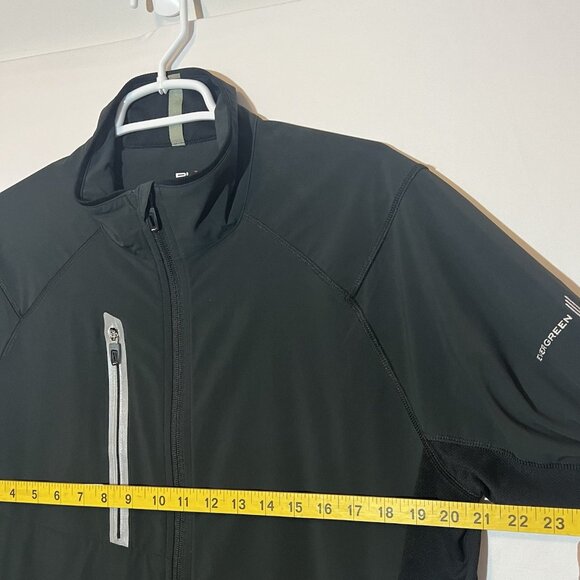 RLX Ralph Lauren Mens Golf Windbreaker Winter Jacket Medium Size Full Zip Black - Picture 7 of 16